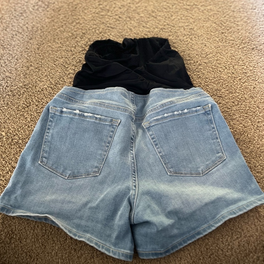 Maternity jean shorts from target. Worn a couple of times